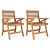 vidaXL 3 Piece Garden Dining Set Solid Wood Acacia