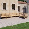 vidaXL 7 Piece Garden Lounge Set Solid Wood Pine