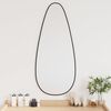 vidaXL Wall Mirror Black 80x35 cm