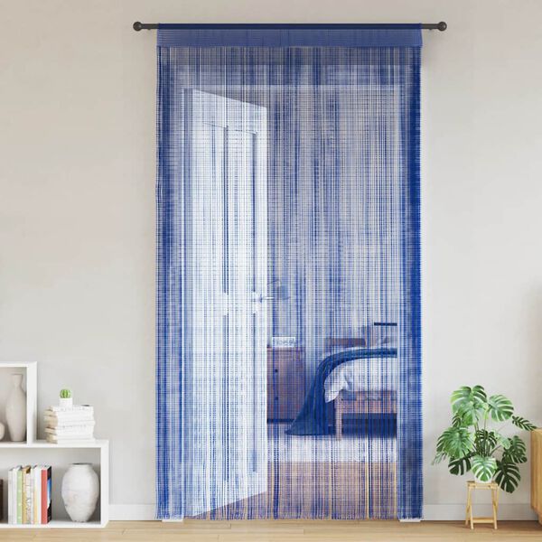 vidaXL String Curtains 2 pcs 140x250 cm Blue