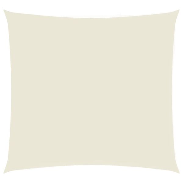vidaXL Sunshade Sail Oxford Fabric Square 5x5 m Cream
