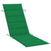 vidaXL Garden Sun Lounger with Table and Cushion Solid Acacia Wood