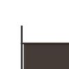 vidaXL 3-Panel Room Divider Brown 150x200 cm Fabric