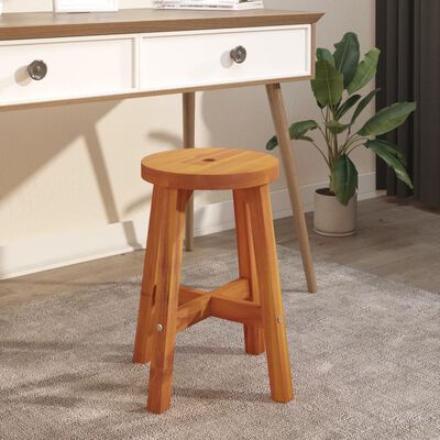 vidaXL Stool Brown 38x38x45 cm Round Solid Wood Acacia