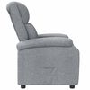 vidaXL Recliner Chair Light Grey Fabric