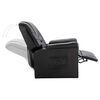 vidaXL Reclining Chair Black Faux Leather