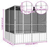 vidaXL Bird Cage Anthracite 213.5x217.5x211.5 cm Galvanised Steel