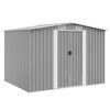 vidaXL Garden Shed | Grey | Galvanised Steel | Large | Garden Shed | Rectangular