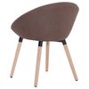 vidaXL Dining Chair Brown Fabric