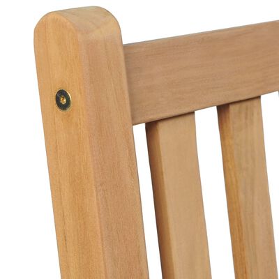 vidaXL Garden Chairs 6 pcs with Beige Cushions Solid Teak Wood