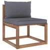 vidaXL 6 Piece Garden Pallet Lounge Set with Cushions Impregnated Pinewood