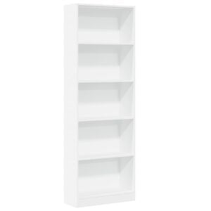 vidaXL Bookcase White 60x24x176 cm Engineered Wood