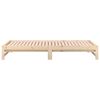 vidaXL Pull-out Day Bed without Mattress 2x(80x200) cm Solid Wood Pine