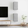 vidaXL Wall TV Cabinet 2 pcs Concrete Grey 31 x 30 x 60 cm