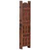 vidaXL Hand carved 5-Panel Room Divider Brown 200x165 cm Solid Mango Wood