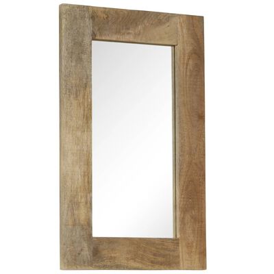 vidaXL Mirror Solid Mango Wood 50x80 cm