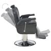 vidaXL Barber Chair Black 72x68x98 cm Faux Leather