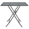 vidaXL Garden Table 80x80x72 cm Expanded Metal Mesh Anthracite