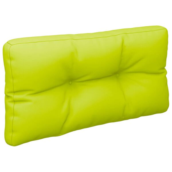 vidaXL Pallet Cushion Bright Green 70x40x12 cm Fabric