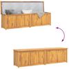 vidaXL Garden Box 200x50x55 cm Solid Wood Teak