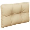 vidaXL Pallet Cushions 2 pcs Beige Fabric