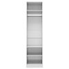 vidaXL Wardrobe High Gloss White 50x50x200 cm Engineered Wood