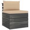 vidaXL 7 Piece Garden Pallet Lounge Set with Cushions Solid Pinewood