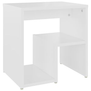 vidaXL Bed Cabinet | White | Engineered wood | Small | Storage | Bedside Table