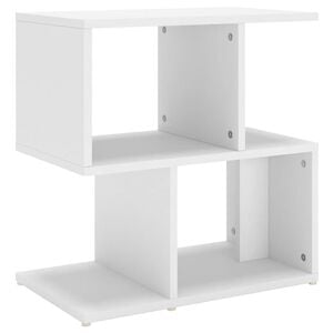 vidaXL Bedside Cabinet White 50x30x51.5 cm Engineered Wood