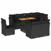 vidaXL Garden Sofa Set | Black