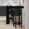 vidaXL Wall Bar Table Black Oak 102 x 45 x 103.5 cm Engineered Wood