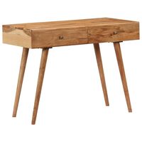 vidaXL Desk 100x51x76 cm Solid Acacia Wood