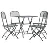 vidaXL 5 Piece Garden Dining Set Expanded Metal Mesh Anthracite