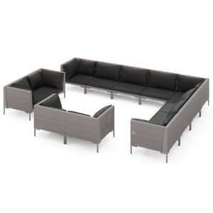 vidaXL Garden Lounge Set | Dark grey