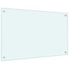 vidaXL Kitchen Backsplash Milk 80 x 50 cm Tempered Glass