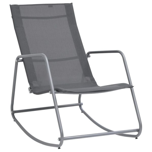 vidaXL Garden Swing Chair Grey 95x54x85 cm Textilene