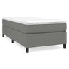vidaXL Box Spring Bed Frame Dark Grey 90x200 cm Fabric