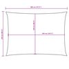 vidaXL Sunshade Sail Oxford Fabric Rectangular 2.5x4 m White
