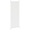 Plisse Blind 50x125cm White Pleated Blind
