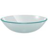 vidaXL Basin Tempered Glass 42 cm Frosted