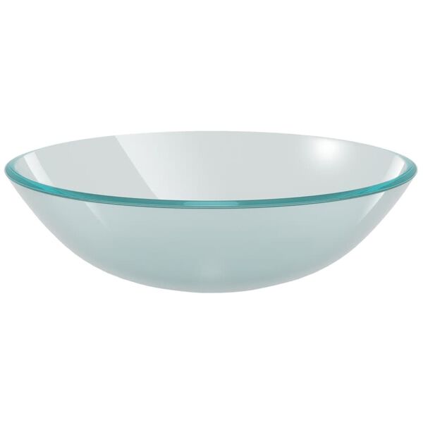 vidaXL Basin Tempered Glass 42 cm Frosted
