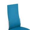 vidaXL Dining Chairs 4 pcs Blue Faux Leather
