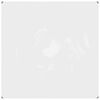 vidaXL Clear Tarpaulin with Eyelets 2x2 m PVC