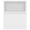 vidaXL Bed Cabinets 2 pcs White 40x40x50 cm Engineered Wood