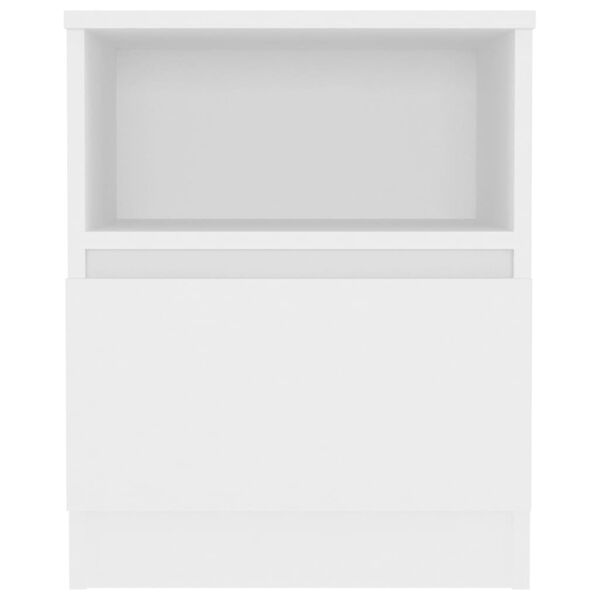 vidaXL Bed Cabinets 2 pcs White 40x40x50 cm Engineered Wood