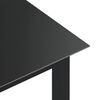 vidaXL Garden Table Black 190x90x74 cm Aluminium and Glass