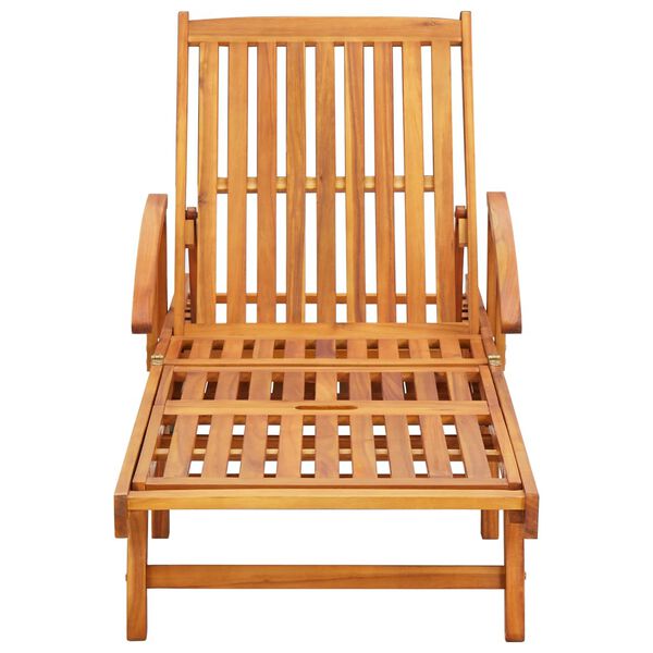 vidaXL Sun Loungers 2 pcs with Cushions Solid Wood Acacia