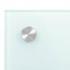 vidaXL Kitchen Backsplash Milk 80 x 60 cm Tempered Glass