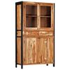 vidaXL Highboard 100x40x175 cm Solid Acacia Wood