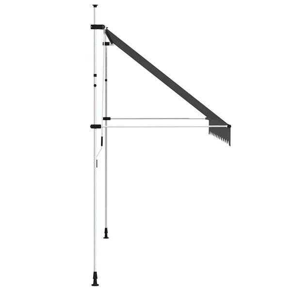 vidaXL Manual Retractable Awning 300 cm Anthracite